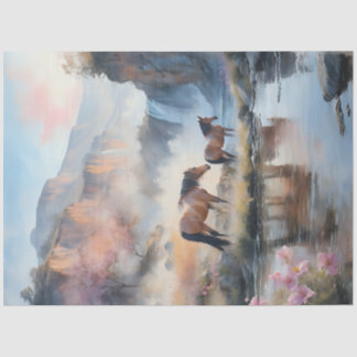 Papier Mousseline Cascade Wild Horse