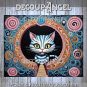 Papier Mousseline Cashire Cat #2 Découpage