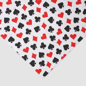 Papier Mousseline Casino noir rouge et blanc (Détail)