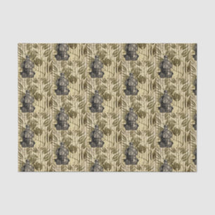 Papier Mousseline Casque de plongée vintage