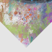 Papier Mousseline Casques d'art Abstrait Monkey Vibrant Decoupage (Détail)