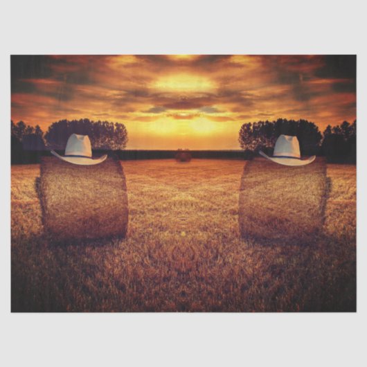Papier Mousseline Casquette Cowboy (Recto)