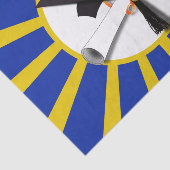 Papier Mousseline Casquette Grad avec Bleu et Or (Détail)