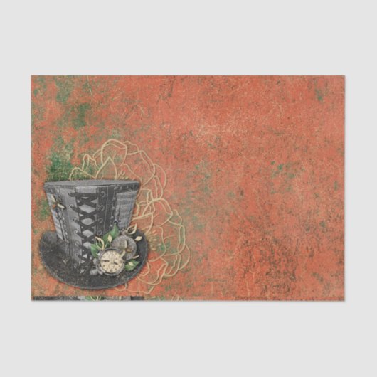 Papier Mousseline Casquette Steampunk (Recto)