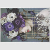 Papier Mousseline Casquette vintage de cage à oiseaux (Recto)