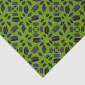 Papier Mousseline Casquettes de graduation noire projetées sur l'her (Détail)