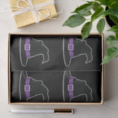 Papier Mousseline Casquettes de sorcière avec détails violets Motif  (Cadeau)