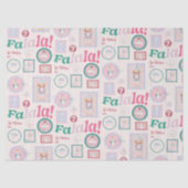 Papier Mousseline Casse-Noisette Groovy Rétro Pastel Noël (Recto)