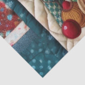 Papier Mousseline Casse-noisettes de Noël doré Rouge vert (Détail)