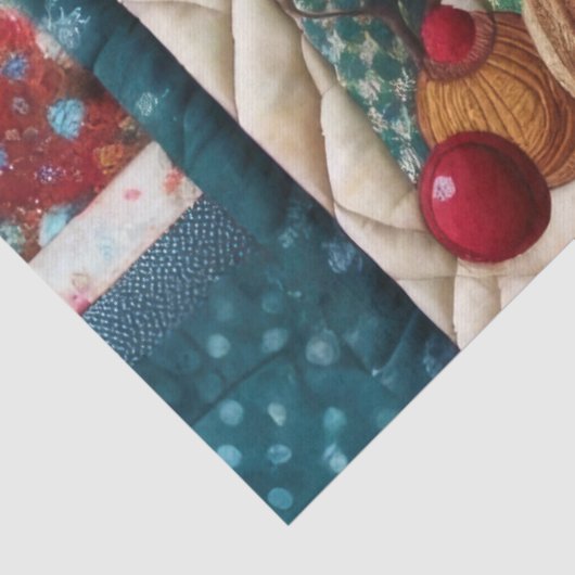 Papier Mousseline Casse-noisettes de Noël doré Rouge vert (Détail)