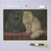 Papier Mousseline Cat Ephemera Decoupage Blu Cream Persians (Artisanat)