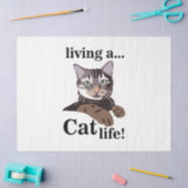 Papier Mousseline Cat Kitty Funny (Artisanat)