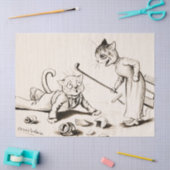 Papier Mousseline Cat Life par Louis Wain (Artisanat)