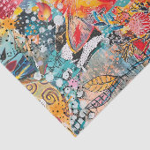 Papier Mousseline Cat Mixed Mixed Paper Collage Tissue Paper (Détail)