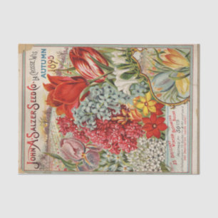 Papier Mousseline Catalogue de graines vintage 1895 John Salzer Bulb