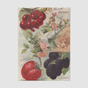 Papier Mousseline Catalogue de graines vintage Reid's Annual Catalog