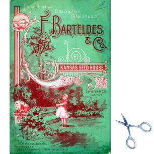 Papier Mousseline Catalogue des semences vintages Barteldes Kansas S