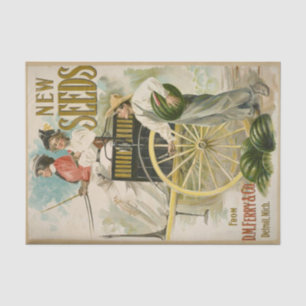Papier Mousseline Catalogue vintage des semences, D.M Ferry Nouvelle