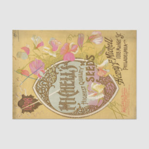 Papier Mousseline Catalogue vintage des semences Michell's Quality S