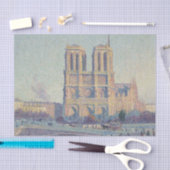 Papier Mousseline Cathédrale Notre-Dame Paris France Peinture classi (Artisanat)