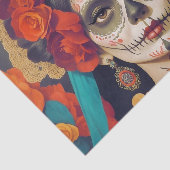 Papier Mousseline Catrina Day Of Dead 1 Découpage Avec Texte (Détail)