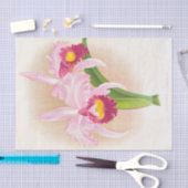 Papier Mousseline Cattleya Trianae Var Purpurata (Orchidée) par Lind (Artisanat)