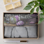 Papier Mousseline Cauldron Orné avec Roses Witchery et Violet (Cadeau)