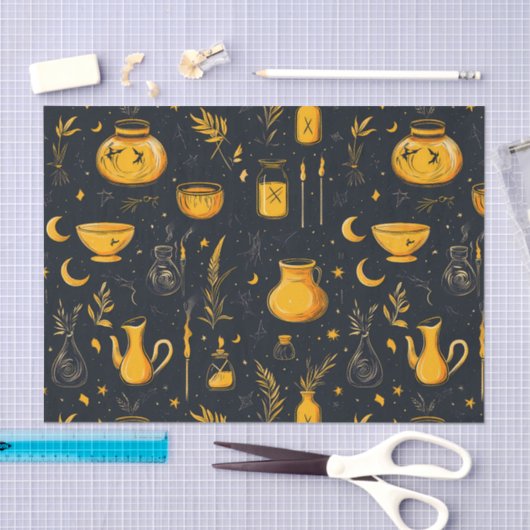 Papier Mousseline Cauldrons Et Potions Halloween (Artisanat)