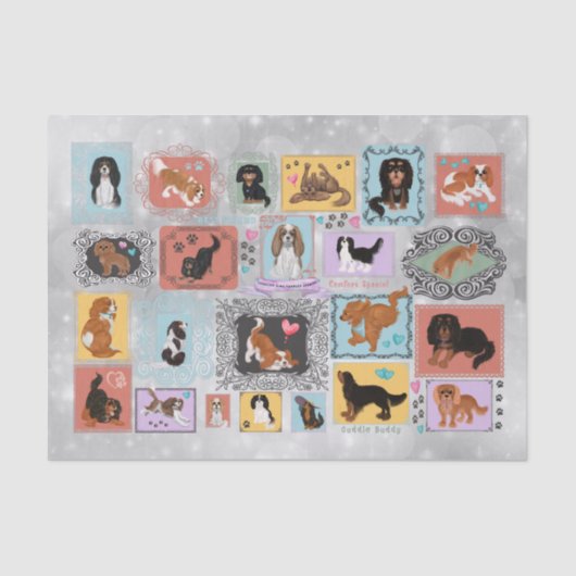 Papier Mousseline Cavalier Charles Spaniel (Recto)