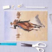 Papier Mousseline Cavalier des Plaines (Cowboy Horse Rider) (Artisanat)