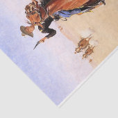 Papier Mousseline Cavalier des Plaines (Cowboy Horse Rider) (Détail)