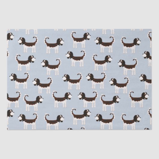 Papier Mousseline Cavalier King Charles Spaniel Chien (Recto)