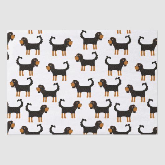 Papier Mousseline Cavalier King Charles Spaniel Chien (Recto)