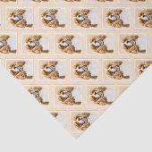 Papier Mousseline Cavalier King Charles Spaniel Peinture originale (Détail)