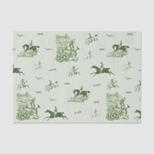 Papier Mousseline Cavaliers de chasse au renard vintage chiens de ch
