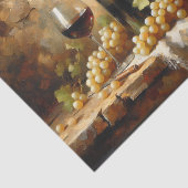 Papier Mousseline Cave à vin Vignoble Raisins encore vie Découpage (Détail)