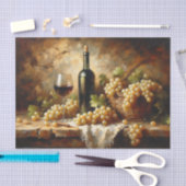 Papier Mousseline Cave à vin Vignoble Raisins encore vie Découpage (Artisanat)