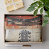 Papier Mousseline Caverne électrique de la guitare Abstraite pour ho (Cadeau)