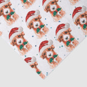 Papier Mousseline Cavoodle Dog Breed Christmas Stars (Détail)