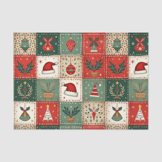 Papier Mousseline Ceinture de Noël (Recto)