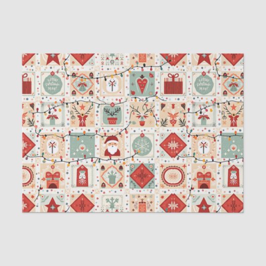 Papier Mousseline Ceinture de Noël (Recto)