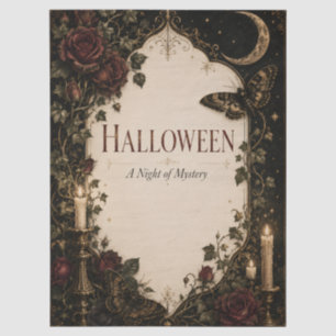 Papier Mousseline Célébration élégante de Halloween gothique