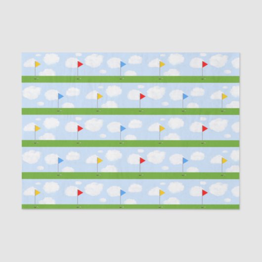 Papier Mousseline Célébration sur le thème du golf (Recto)