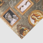 Papier Mousseline Célèbre Art Renaissance encadrée Découpage antique (Détail)