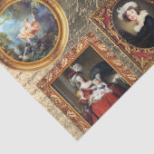 Papier Mousseline Célèbre Rococo Art Découpage Antique encadrée (Détail)