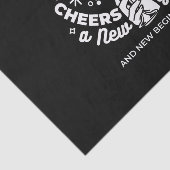 Papier Mousseline Célébrer les nouveaux débuts Vin Verre Illustratio (Détail)