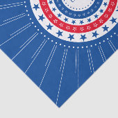 Papier Mousseline Célébrez les étoiles rouge, blanc et bleu (Détail)