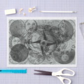 Papier Mousseline Céleste (Artisanat)