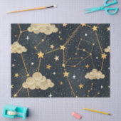 Papier Mousseline Celestial Constellation Star Pattern (2) (Artisanat)