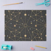 Papier Mousseline Celestial Constellation Star Pattern (3) (Artisanat)
